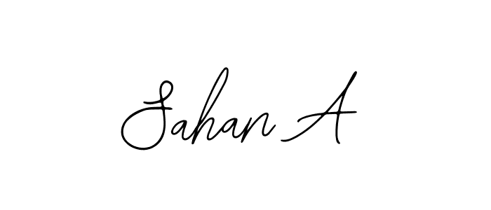 if you are searching for the best signature style for your name Sahan A. so please give up your signature search. here we have designed multiple signature styles  using Bearetta-2O07w. Sahan A signature style 12 images and pictures png