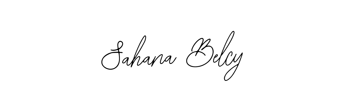 Make a beautiful signature design for name Sahana Belcy. Use this online signature maker to create a handwritten signature for free. Sahana Belcy signature style 12 images and pictures png