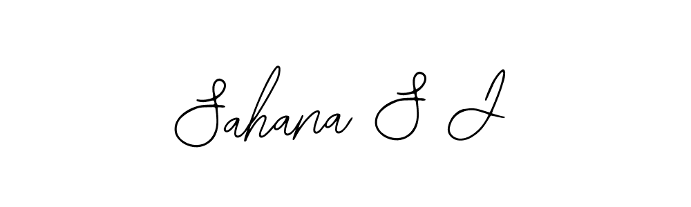 Make a beautiful signature design for name Sahana S J. Use this online signature maker to create a handwritten signature for free. Sahana S J signature style 12 images and pictures png