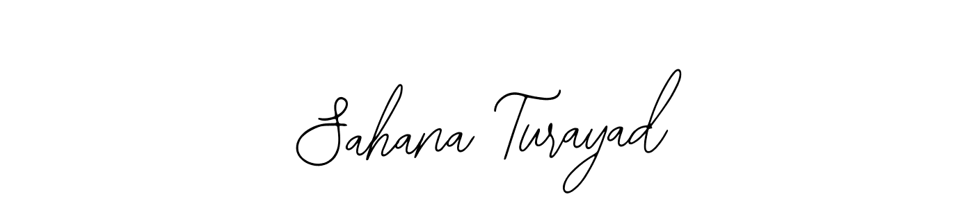 Design your own signature with our free online signature maker. With this signature software, you can create a handwritten (Bearetta-2O07w) signature for name Sahana Turayad. Sahana Turayad signature style 12 images and pictures png