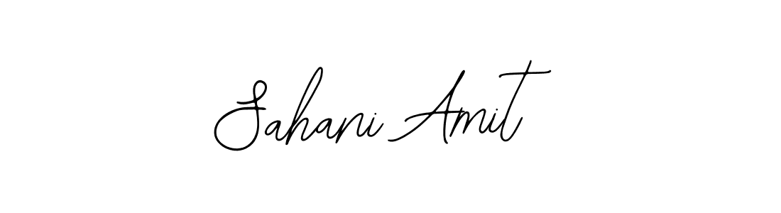 Use a signature maker to create a handwritten signature online. With this signature software, you can design (Bearetta-2O07w) your own signature for name Sahani Amit. Sahani Amit signature style 12 images and pictures png