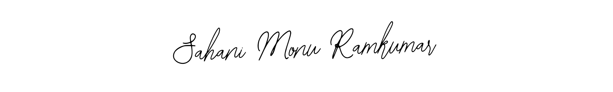 Also You can easily find your signature by using the search form. We will create Sahani Monu Ramkumar name handwritten signature images for you free of cost using Bearetta-2O07w sign style. Sahani Monu Ramkumar signature style 12 images and pictures png