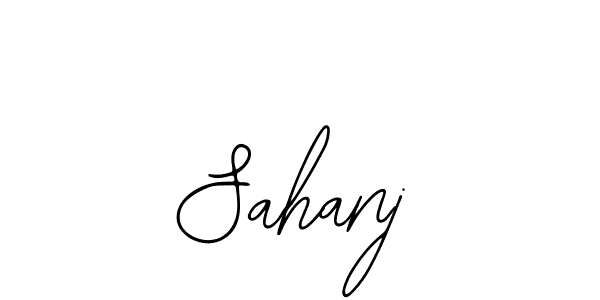 if you are searching for the best signature style for your name Sahanj. so please give up your signature search. here we have designed multiple signature styles  using Bearetta-2O07w. Sahanj signature style 12 images and pictures png