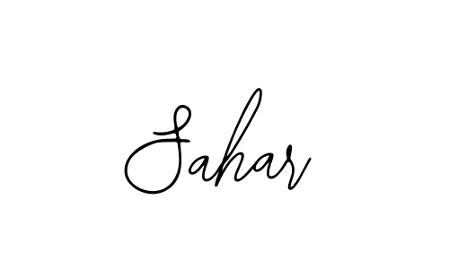 How to make Sahar name signature. Use Bearetta-2O07w style for creating short signs online. This is the latest handwritten sign. Sahar signature style 12 images and pictures png