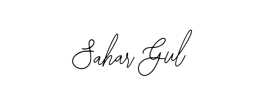 if you are searching for the best signature style for your name Sahar Gul. so please give up your signature search. here we have designed multiple signature styles  using Bearetta-2O07w. Sahar Gul signature style 12 images and pictures png