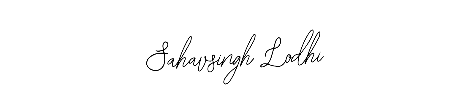 The best way (Bearetta-2O07w) to make a short signature is to pick only two or three words in your name. The name Sahavsingh Lodhi include a total of six letters. For converting this name. Sahavsingh Lodhi signature style 12 images and pictures png