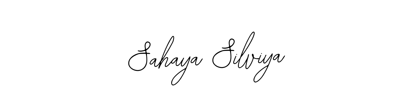 Also we have Sahaya Silviya name is the best signature style. Create professional handwritten signature collection using Bearetta-2O07w autograph style. Sahaya Silviya signature style 12 images and pictures png