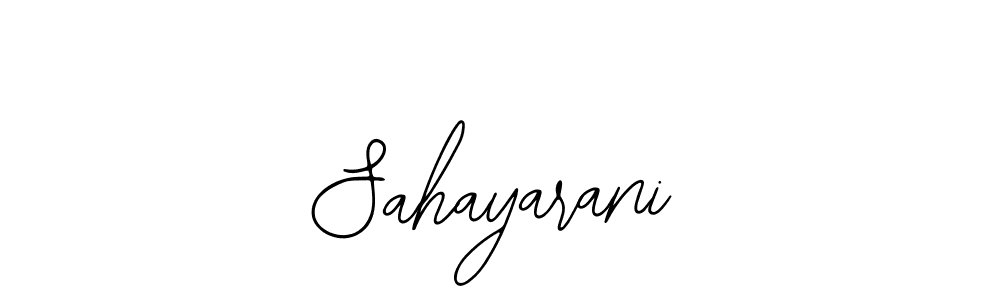 You should practise on your own different ways (Bearetta-2O07w) to write your name (Sahayarani) in signature. don't let someone else do it for you. Sahayarani signature style 12 images and pictures png