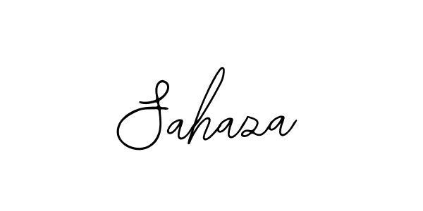 How to make Sahaza name signature. Use Bearetta-2O07w style for creating short signs online. This is the latest handwritten sign. Sahaza signature style 12 images and pictures png