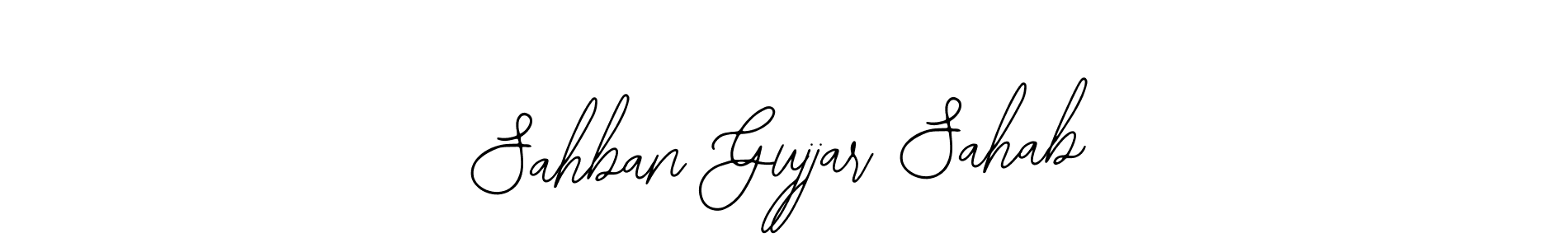 How to Draw Sahban Gujjar Sahab signature style? Bearetta-2O07w is a latest design signature styles for name Sahban Gujjar Sahab. Sahban Gujjar Sahab signature style 12 images and pictures png