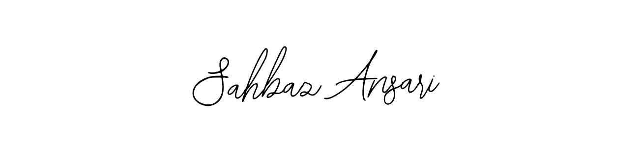 How to Draw Sahbaz Ansari signature style? Bearetta-2O07w is a latest design signature styles for name Sahbaz Ansari. Sahbaz Ansari signature style 12 images and pictures png