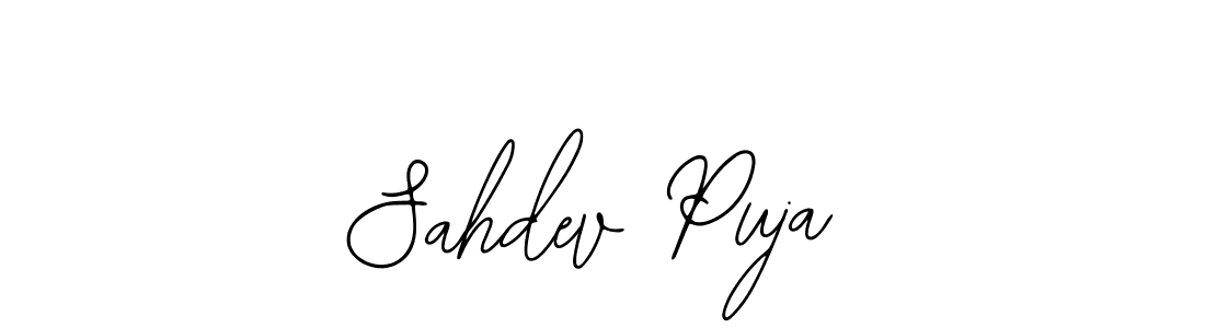 Sahdev Puja stylish signature style. Best Handwritten Sign (Bearetta-2O07w) for my name. Handwritten Signature Collection Ideas for my name Sahdev Puja. Sahdev Puja signature style 12 images and pictures png