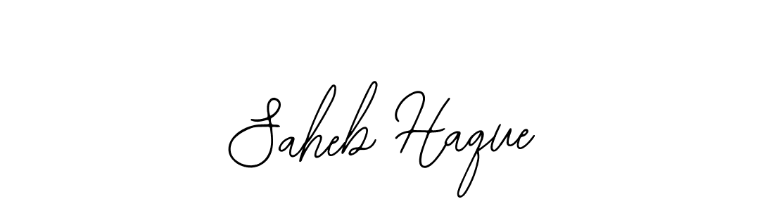The best way (Bearetta-2O07w) to make a short signature is to pick only two or three words in your name. The name Saheb Haque include a total of six letters. For converting this name. Saheb Haque signature style 12 images and pictures png
