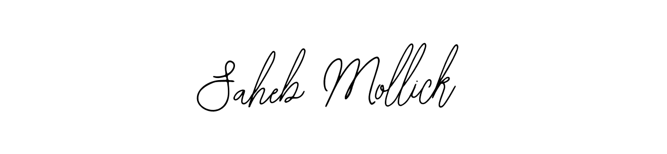 How to make Saheb Mollick signature? Bearetta-2O07w is a professional autograph style. Create handwritten signature for Saheb Mollick name. Saheb Mollick signature style 12 images and pictures png