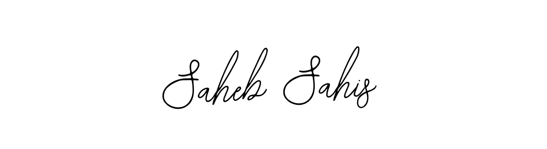 Bearetta-2O07w is a professional signature style that is perfect for those who want to add a touch of class to their signature. It is also a great choice for those who want to make their signature more unique. Get Saheb Sahis name to fancy signature for free. Saheb Sahis signature style 12 images and pictures png