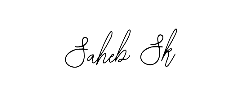 Use a signature maker to create a handwritten signature online. With this signature software, you can design (Bearetta-2O07w) your own signature for name Saheb Sk. Saheb Sk signature style 12 images and pictures png