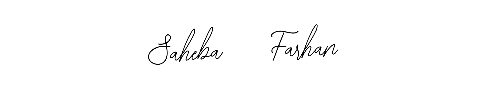 Make a beautiful signature design for name Saheba    Farhan. Use this online signature maker to create a handwritten signature for free. Saheba    Farhan signature style 12 images and pictures png