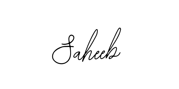 Use a signature maker to create a handwritten signature online. With this signature software, you can design (Bearetta-2O07w) your own signature for name Saheeb. Saheeb signature style 12 images and pictures png