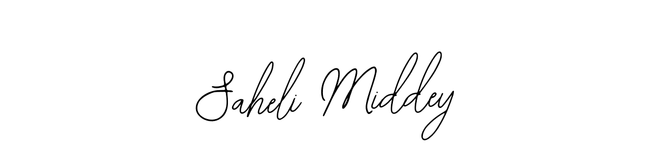 Create a beautiful signature design for name Saheli Middey. With this signature (Bearetta-2O07w) fonts, you can make a handwritten signature for free. Saheli Middey signature style 12 images and pictures png