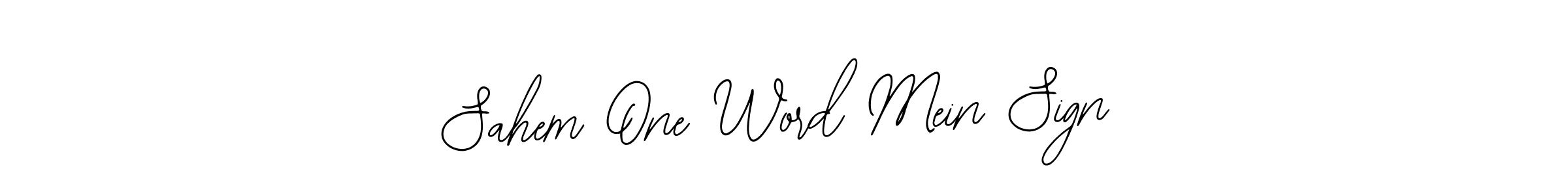 It looks lik you need a new signature style for name Sahem One Word Mein Sign. Design unique handwritten (Bearetta-2O07w) signature with our free signature maker in just a few clicks. Sahem One Word Mein Sign signature style 12 images and pictures png