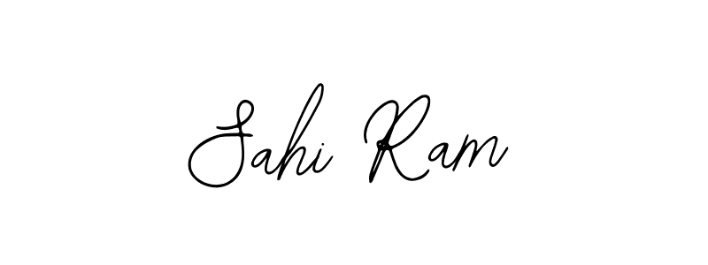 Use a signature maker to create a handwritten signature online. With this signature software, you can design (Bearetta-2O07w) your own signature for name Sahi Ram. Sahi Ram signature style 12 images and pictures png