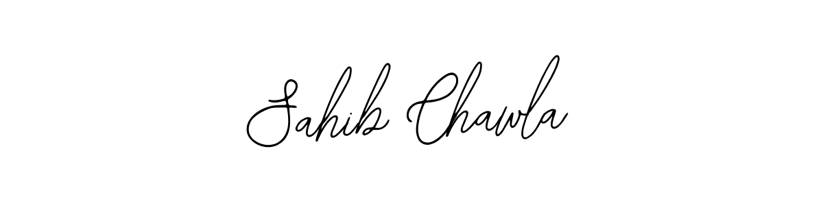 How to make Sahib Chawla name signature. Use Bearetta-2O07w style for creating short signs online. This is the latest handwritten sign. Sahib Chawla signature style 12 images and pictures png
