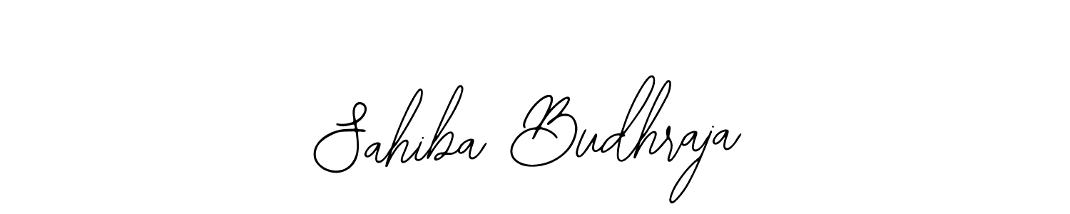 Make a beautiful signature design for name Sahiba Budhraja. Use this online signature maker to create a handwritten signature for free. Sahiba Budhraja signature style 12 images and pictures png