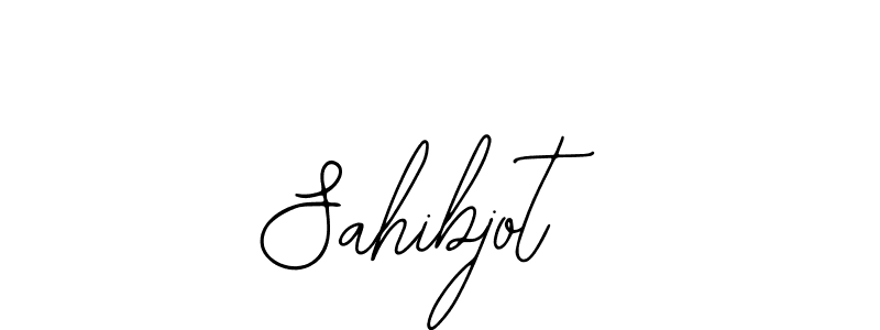 How to make Sahibjot name signature. Use Bearetta-2O07w style for creating short signs online. This is the latest handwritten sign. Sahibjot signature style 12 images and pictures png