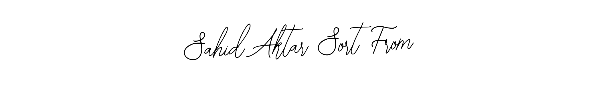 Also we have Sahid Aktar Sort From name is the best signature style. Create professional handwritten signature collection using Bearetta-2O07w autograph style. Sahid Aktar Sort From signature style 12 images and pictures png