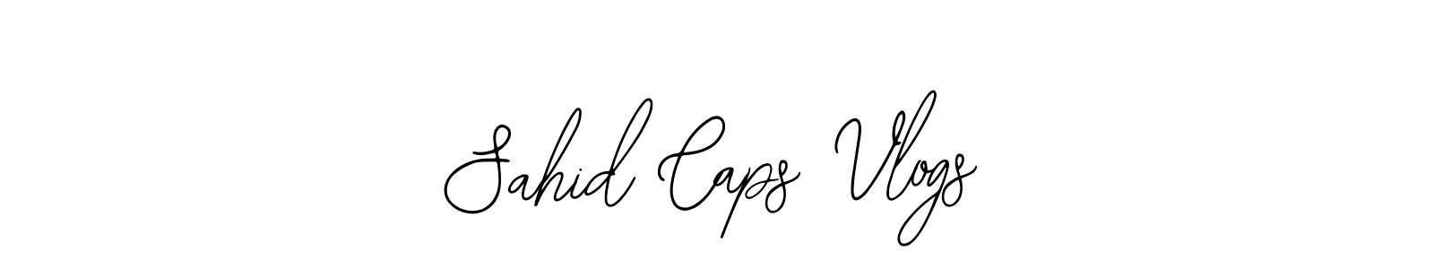 Create a beautiful signature design for name Sahid Caps Vlogs. With this signature (Bearetta-2O07w) fonts, you can make a handwritten signature for free. Sahid Caps Vlogs signature style 12 images and pictures png