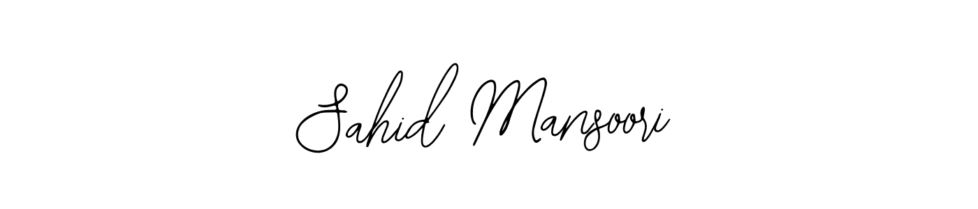 Design your own signature with our free online signature maker. With this signature software, you can create a handwritten (Bearetta-2O07w) signature for name Sahid Mansoori. Sahid Mansoori signature style 12 images and pictures png