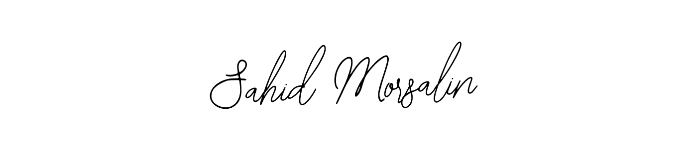 Use a signature maker to create a handwritten signature online. With this signature software, you can design (Bearetta-2O07w) your own signature for name Sahid Morsalin. Sahid Morsalin signature style 12 images and pictures png