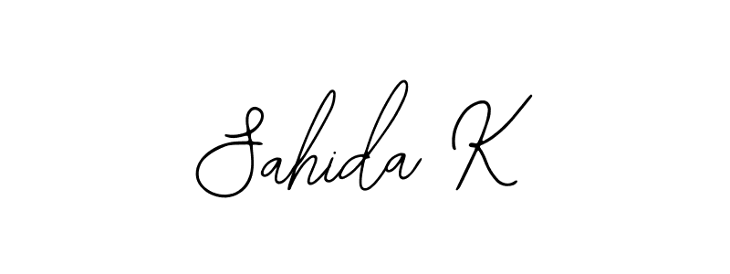Bearetta-2O07w is a professional signature style that is perfect for those who want to add a touch of class to their signature. It is also a great choice for those who want to make their signature more unique. Get Sahida K name to fancy signature for free. Sahida K signature style 12 images and pictures png