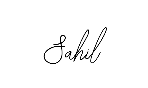The best way (Bearetta-2O07w) to make a short signature is to pick only two or three words in your name. The name Sahil include a total of six letters. For converting this name. Sahil signature style 12 images and pictures png