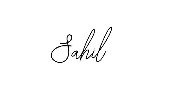 How to make Sahil  name signature. Use Bearetta-2O07w style for creating short signs online. This is the latest handwritten sign. Sahil  signature style 12 images and pictures png