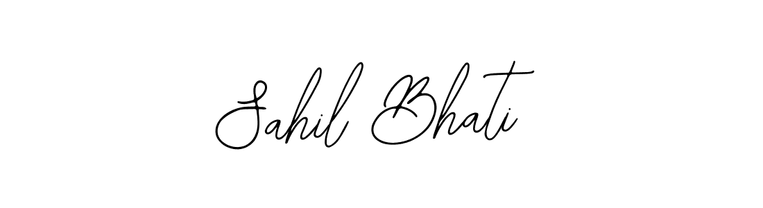Use a signature maker to create a handwritten signature online. With this signature software, you can design (Bearetta-2O07w) your own signature for name Sahil Bhati. Sahil Bhati signature style 12 images and pictures png