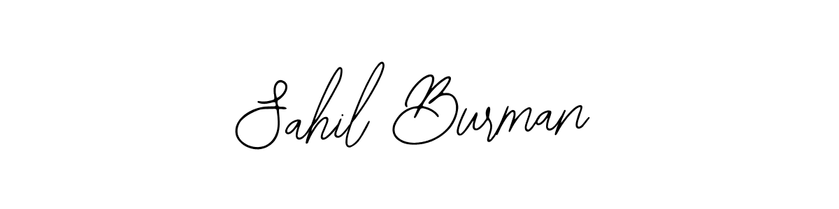 How to make Sahil Burman name signature. Use Bearetta-2O07w style for creating short signs online. This is the latest handwritten sign. Sahil Burman signature style 12 images and pictures png