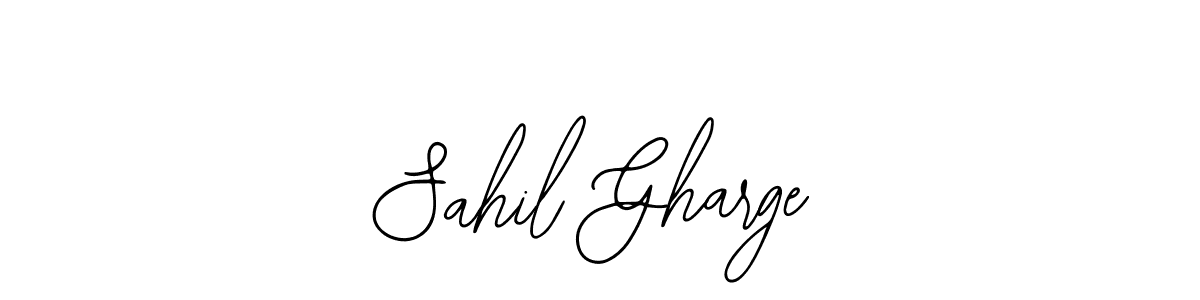 Also You can easily find your signature by using the search form. We will create Sahil Gharge name handwritten signature images for you free of cost using Bearetta-2O07w sign style. Sahil Gharge signature style 12 images and pictures png