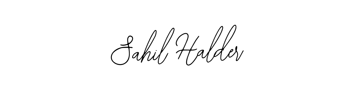 The best way (Bearetta-2O07w) to make a short signature is to pick only two or three words in your name. The name Sahil Halder include a total of six letters. For converting this name. Sahil Halder signature style 12 images and pictures png