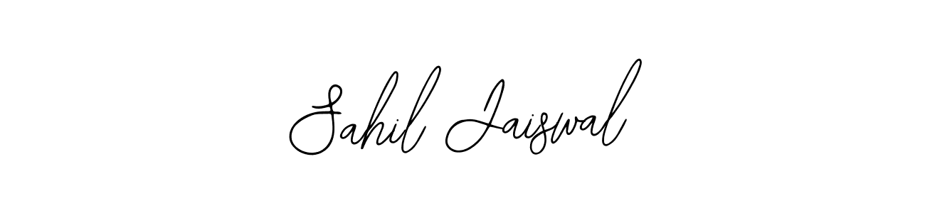 The best way (Bearetta-2O07w) to make a short signature is to pick only two or three words in your name. The name Sahil Jaiswal include a total of six letters. For converting this name. Sahil Jaiswal signature style 12 images and pictures png