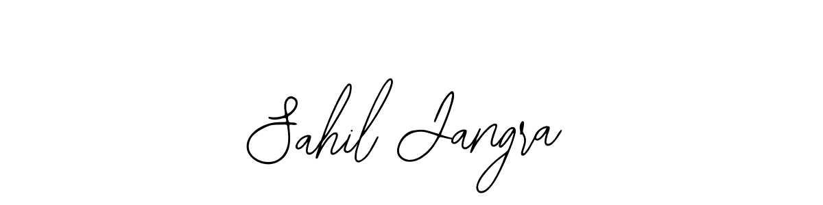 You should practise on your own different ways (Bearetta-2O07w) to write your name (Sahil Jangra) in signature. don't let someone else do it for you. Sahil Jangra signature style 12 images and pictures png