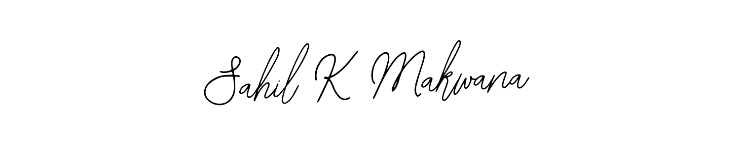 How to Draw Sahil K Makwana signature style? Bearetta-2O07w is a latest design signature styles for name Sahil K Makwana. Sahil K Makwana signature style 12 images and pictures png