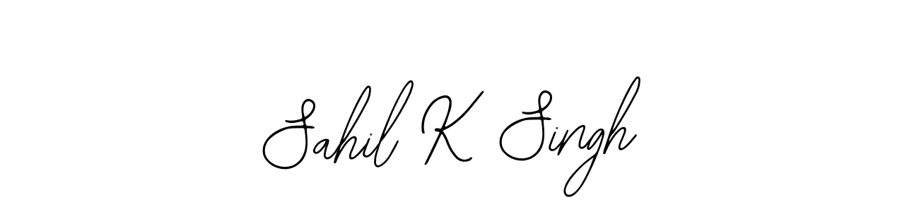 if you are searching for the best signature style for your name Sahil K Singh. so please give up your signature search. here we have designed multiple signature styles  using Bearetta-2O07w. Sahil K Singh signature style 12 images and pictures png