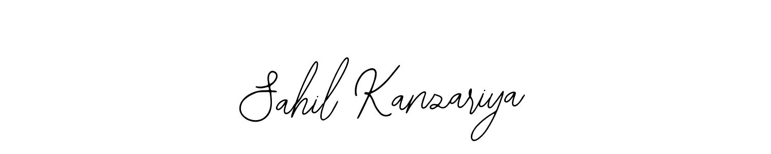 You should practise on your own different ways (Bearetta-2O07w) to write your name (Sahil Kanzariya) in signature. don't let someone else do it for you. Sahil Kanzariya signature style 12 images and pictures png