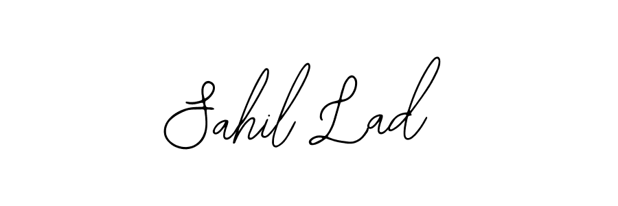 You should practise on your own different ways (Bearetta-2O07w) to write your name (Sahil Lad) in signature. don't let someone else do it for you. Sahil Lad signature style 12 images and pictures png