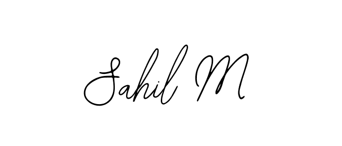 How to make Sahil M signature? Bearetta-2O07w is a professional autograph style. Create handwritten signature for Sahil M name. Sahil M signature style 12 images and pictures png