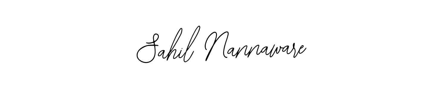 Similarly Bearetta-2O07w is the best handwritten signature design. Signature creator online .You can use it as an online autograph creator for name Sahil Nannaware. Sahil Nannaware signature style 12 images and pictures png