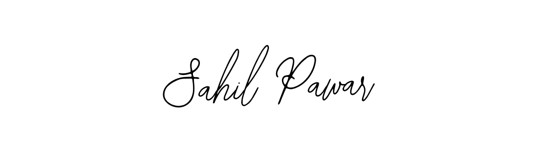 The best way (Bearetta-2O07w) to make a short signature is to pick only two or three words in your name. The name Sahil Pawar include a total of six letters. For converting this name. Sahil Pawar signature style 12 images and pictures png