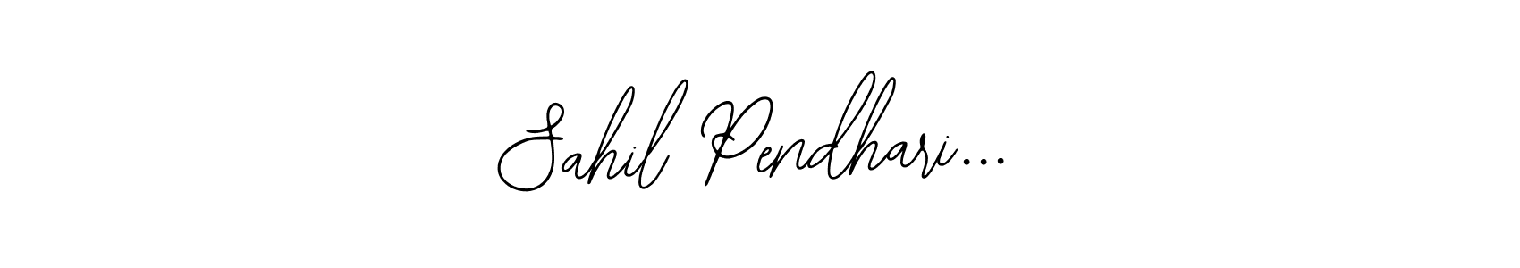 You can use this online signature creator to create a handwritten signature for the name Sahil Pendhari.... This is the best online autograph maker. Sahil Pendhari... signature style 12 images and pictures png