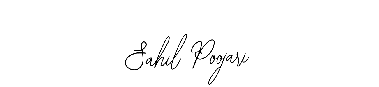Similarly Bearetta-2O07w is the best handwritten signature design. Signature creator online .You can use it as an online autograph creator for name Sahil Poojari. Sahil Poojari signature style 12 images and pictures png